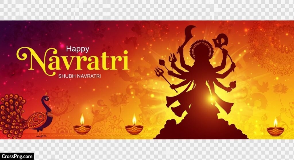 Navratri banner background png image