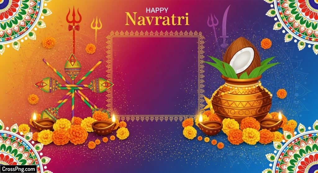Navratri invitation background image