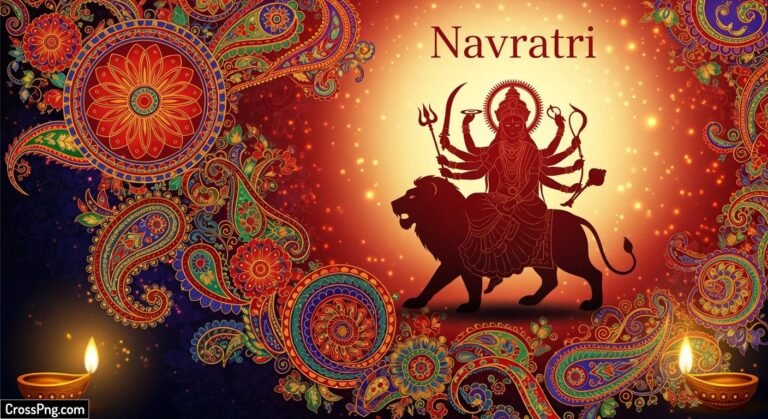 Navratri invitation background image 2