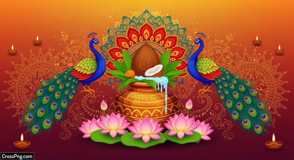 Navratri invitation background image 3