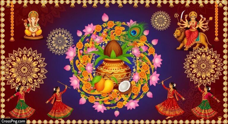 Navratri invitation background image