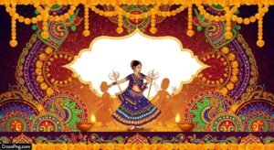 Navratri invitation card background image