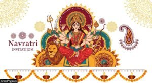 Navratri invitation card background image 2