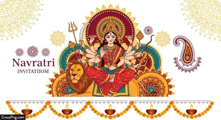 Navratri invitation card background image 2