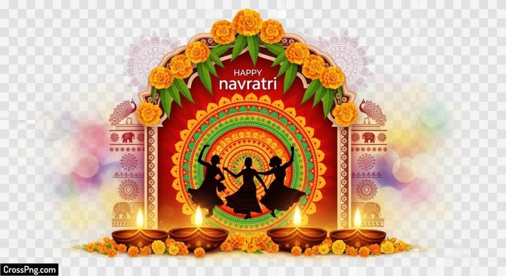 Navratri png background image 6