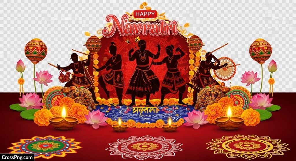 Navratri png background image 7