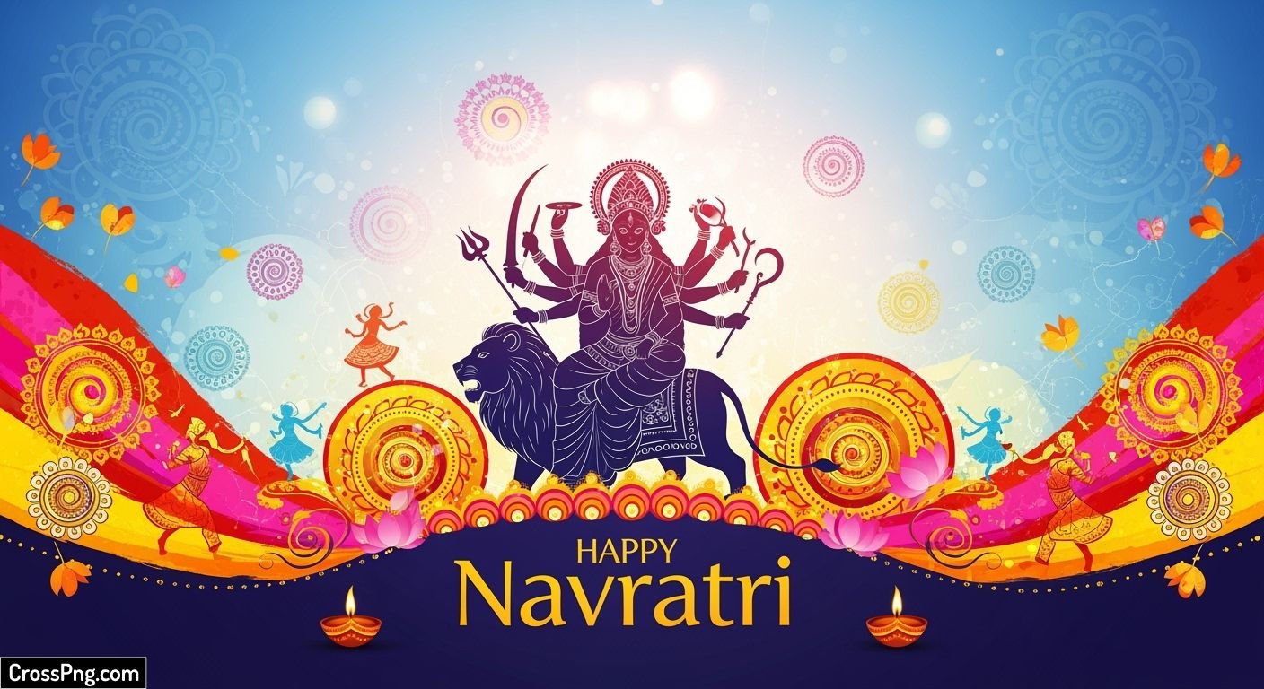 Navratri poster background hd image 2