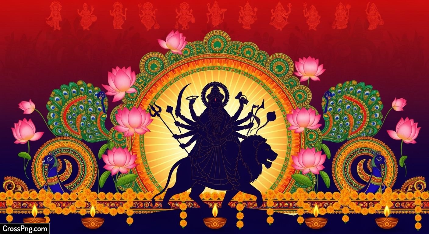 Navratri poster background hd image