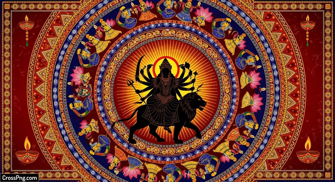 Navratri poster background image 3