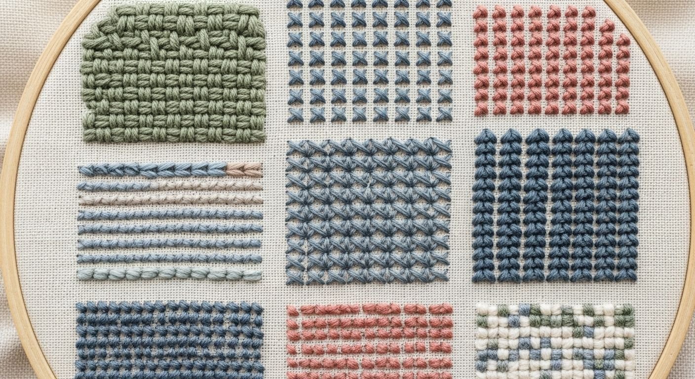 Needlepoint background stitches image 2