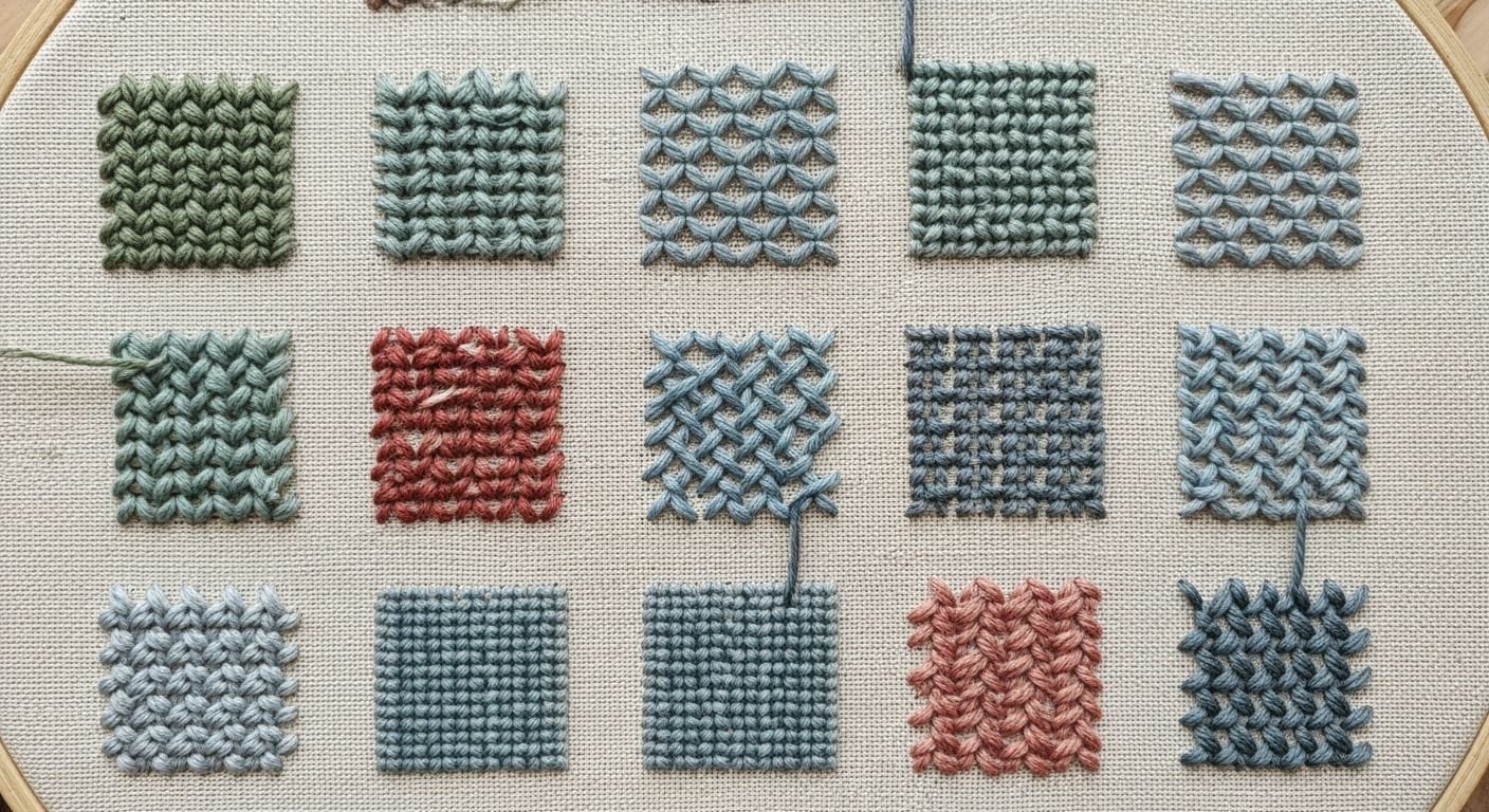 Needlepoint background stitches image 3