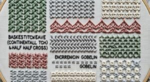 Needlepoint background stitches image 4