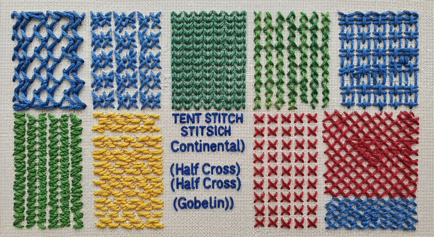 Needlepoint background stitches image