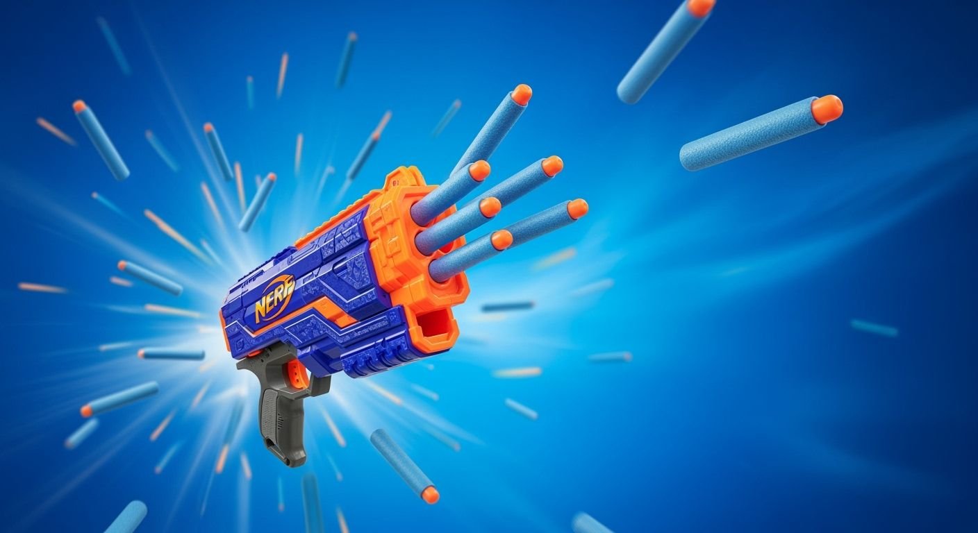 Nerf background blue image