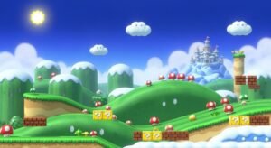 New super mario bros u background image 2