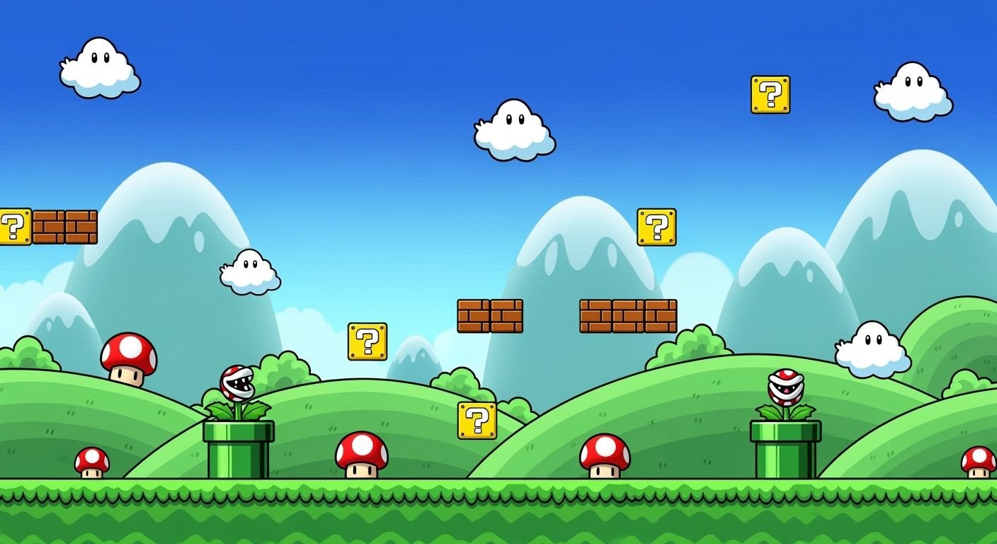 New super mario bros u background image 3