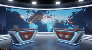 News studio background hd image 3