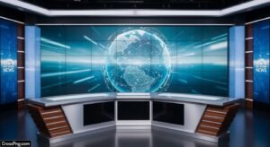 News studio background hd image