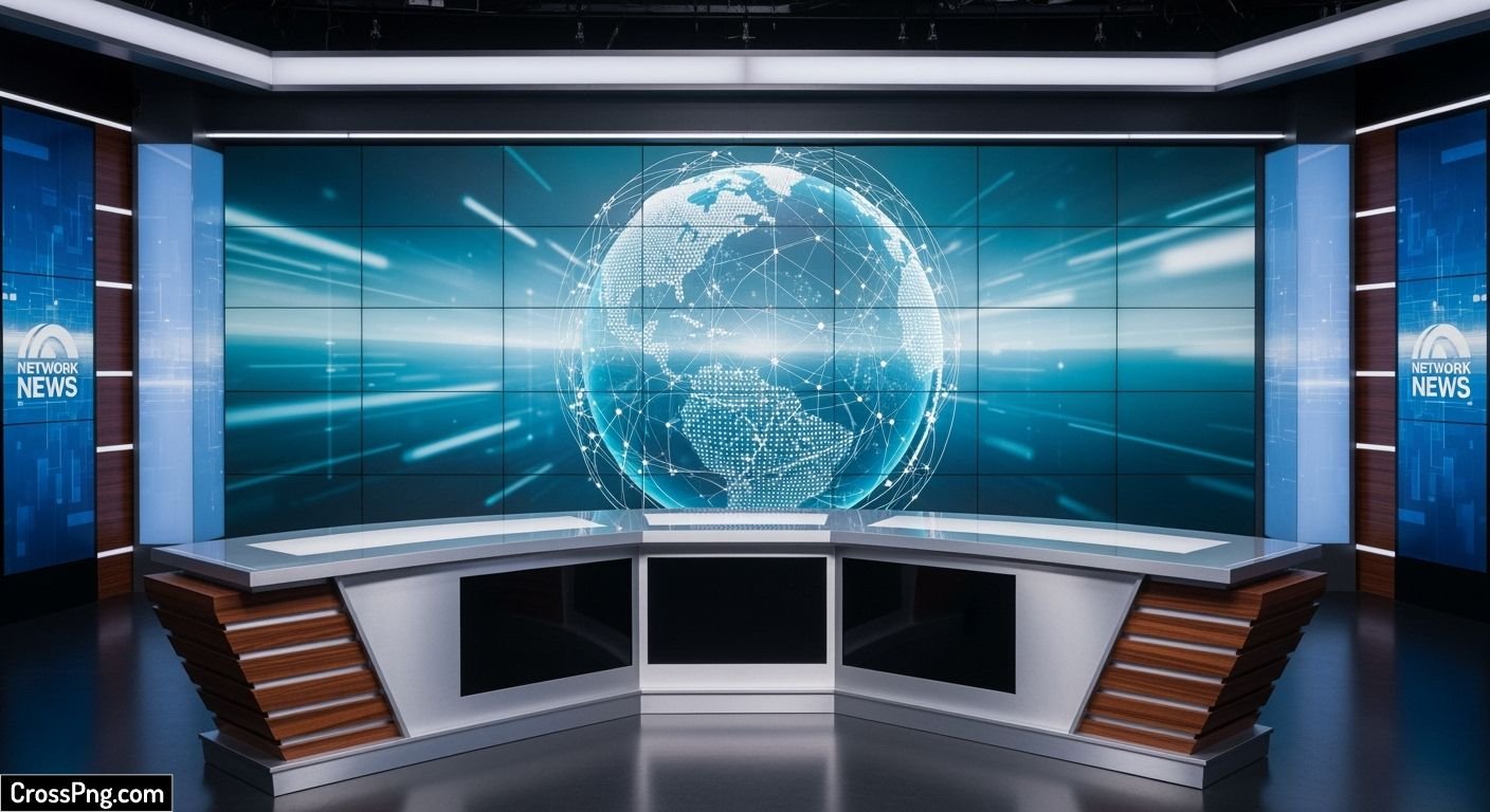 News studio background hd image