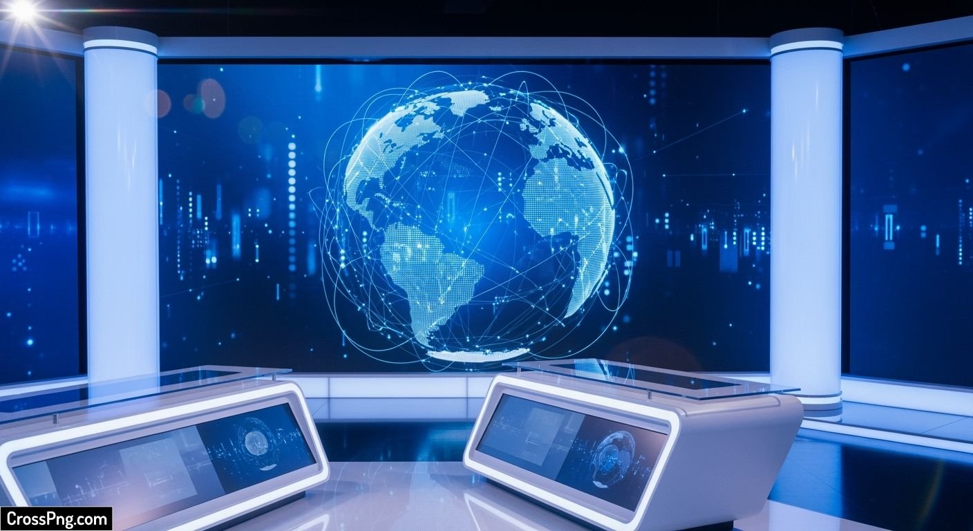 News studio background image