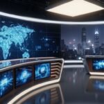 News studio background image