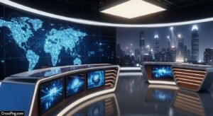 News studio background image