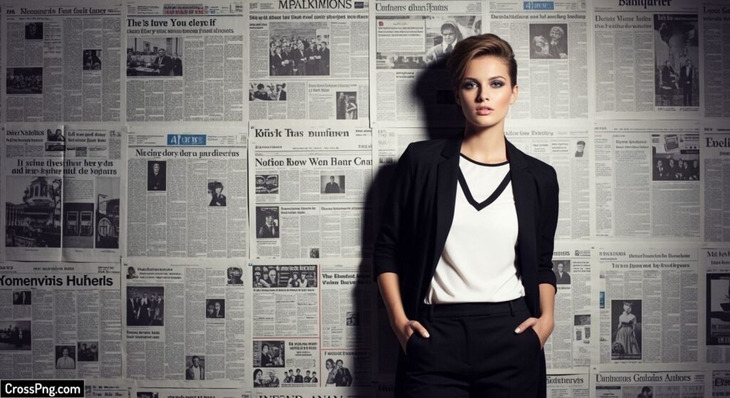 Newspaper background photoshoot image 3