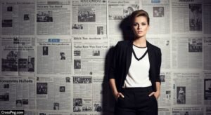 Newspaper background photoshoot image 3