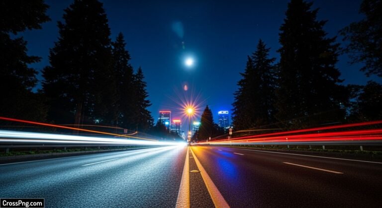 Night background road image 2