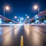 Night road background image