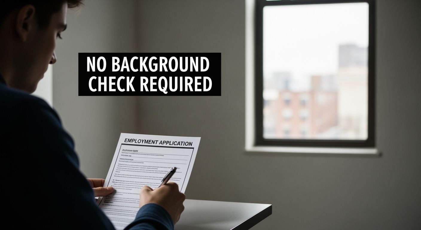 No background check employment image