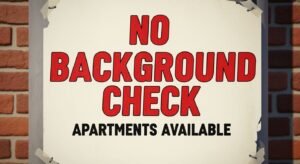 No background check for apartments image
