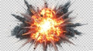 No background explosion clip image