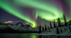 Northern lights background image 3