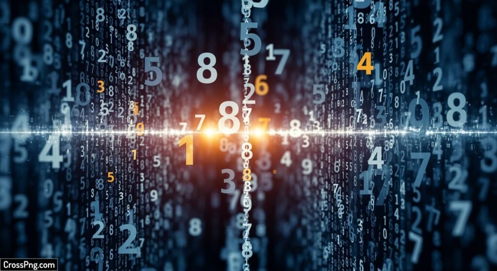 Numbers background image