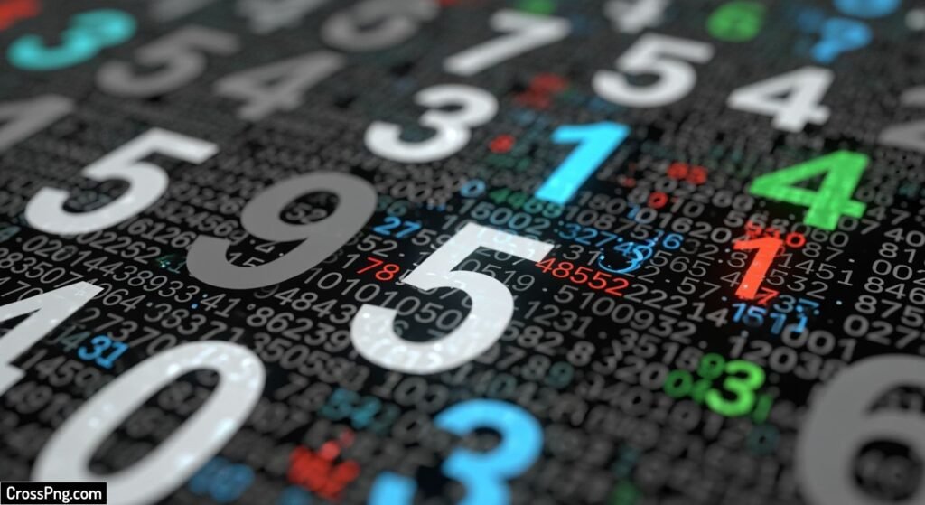 Numbers background image 2