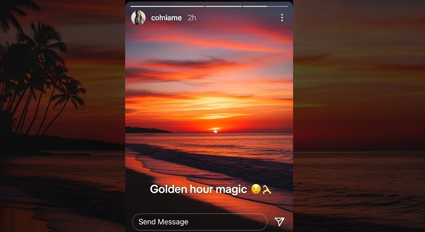 Of an instagram story image