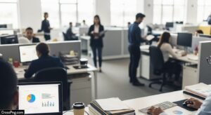 Office blur background image