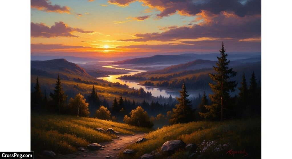 Oil painting background hd image