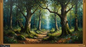 Oil painting background hd image 2