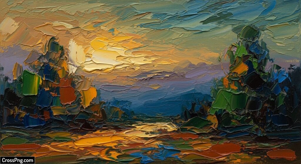 Oil painting background hd image 3