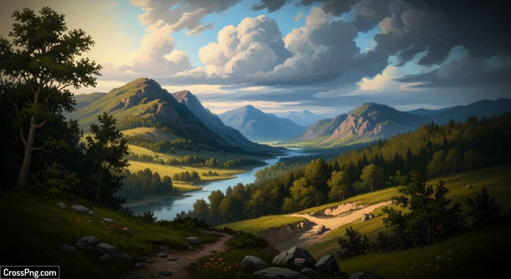 Oil painting background images image 3
