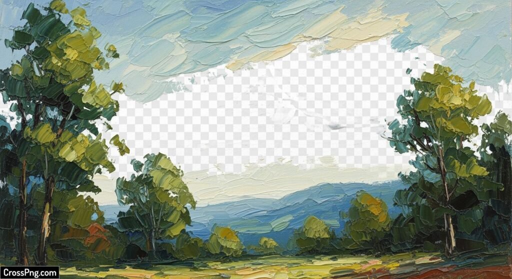 Oil painting background png image 2