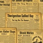 Old newspaper background image