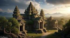 Old temple background image