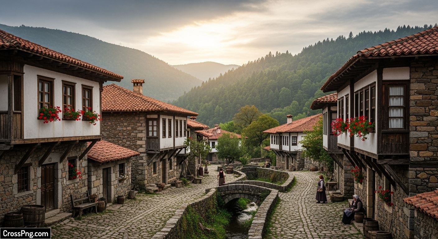 Old village background image 2