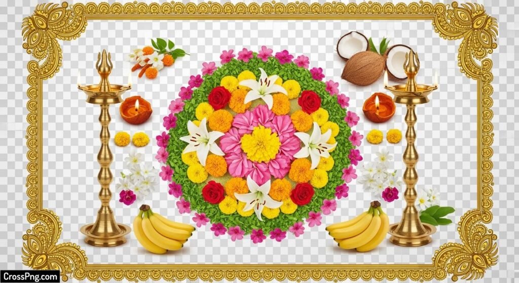 Onam background png image 3
