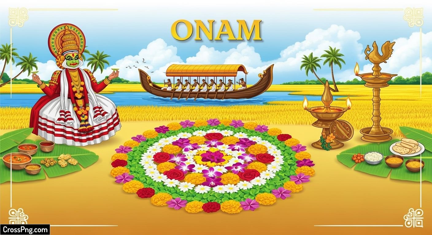 Onam poster background image 3