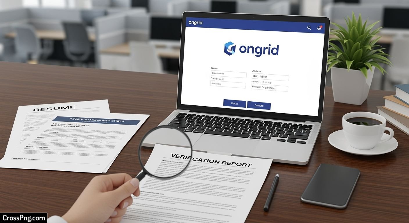 Ongrid background verification image