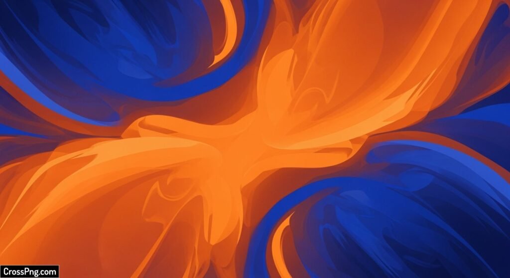 Orange and blue abstract background image 3